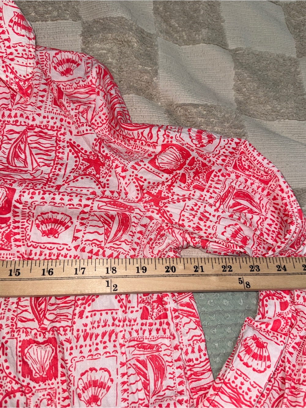 NWOT Lilly Pulitzer Jae Tunic in the "Mizner Red Seaside Harbour" print size M - Picture 2 of 4